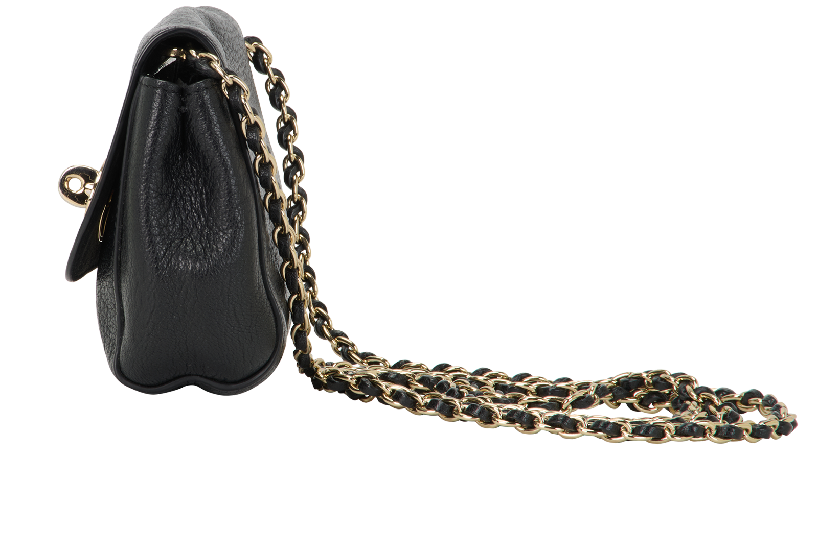 Mini Lily, &pound;280, Handbags, Black, Leather, Bottom view